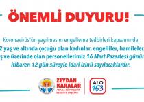 Duyuru - İdari İzin