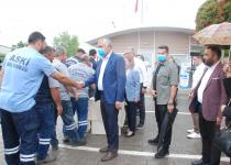 Başkan Karalar mesaiye ASKİ şantiyesinde başladı