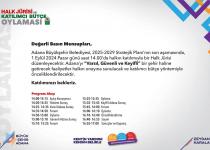 Türkiye’nin ilk Halk Jürisi Adana’da Toplanıyor