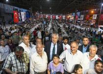 Levent ve Şakirpaşa mahallelerinde gönül sofraları kuruldu